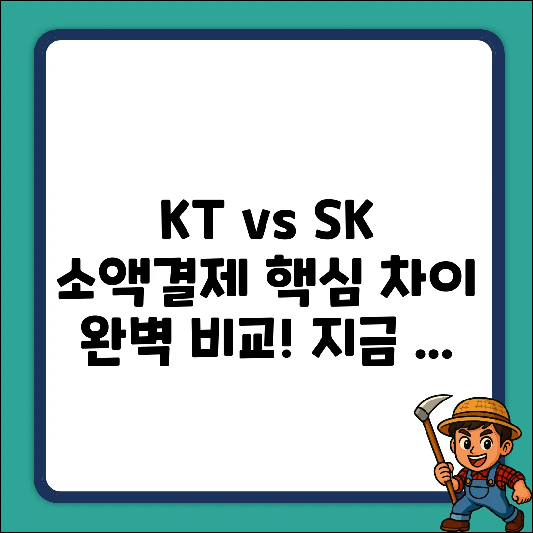 KT소액결제 vs SK: 차이점 완벽 가이드