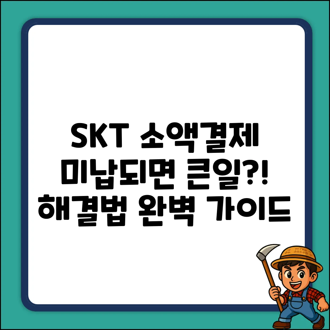 SKT 소액결제 미납 영향 & 해결 완벽 가이드
