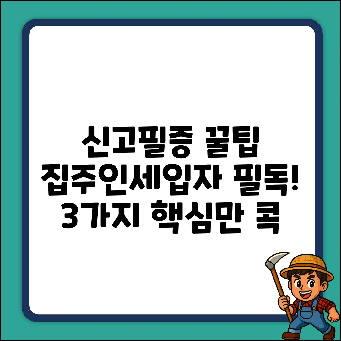 주택임대차계약 신고필증, 3가지 핵심꿀팁
