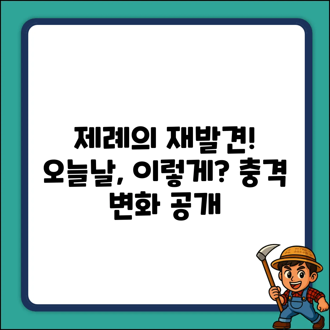 오늘날의 제례, 그 놀라운 변화!