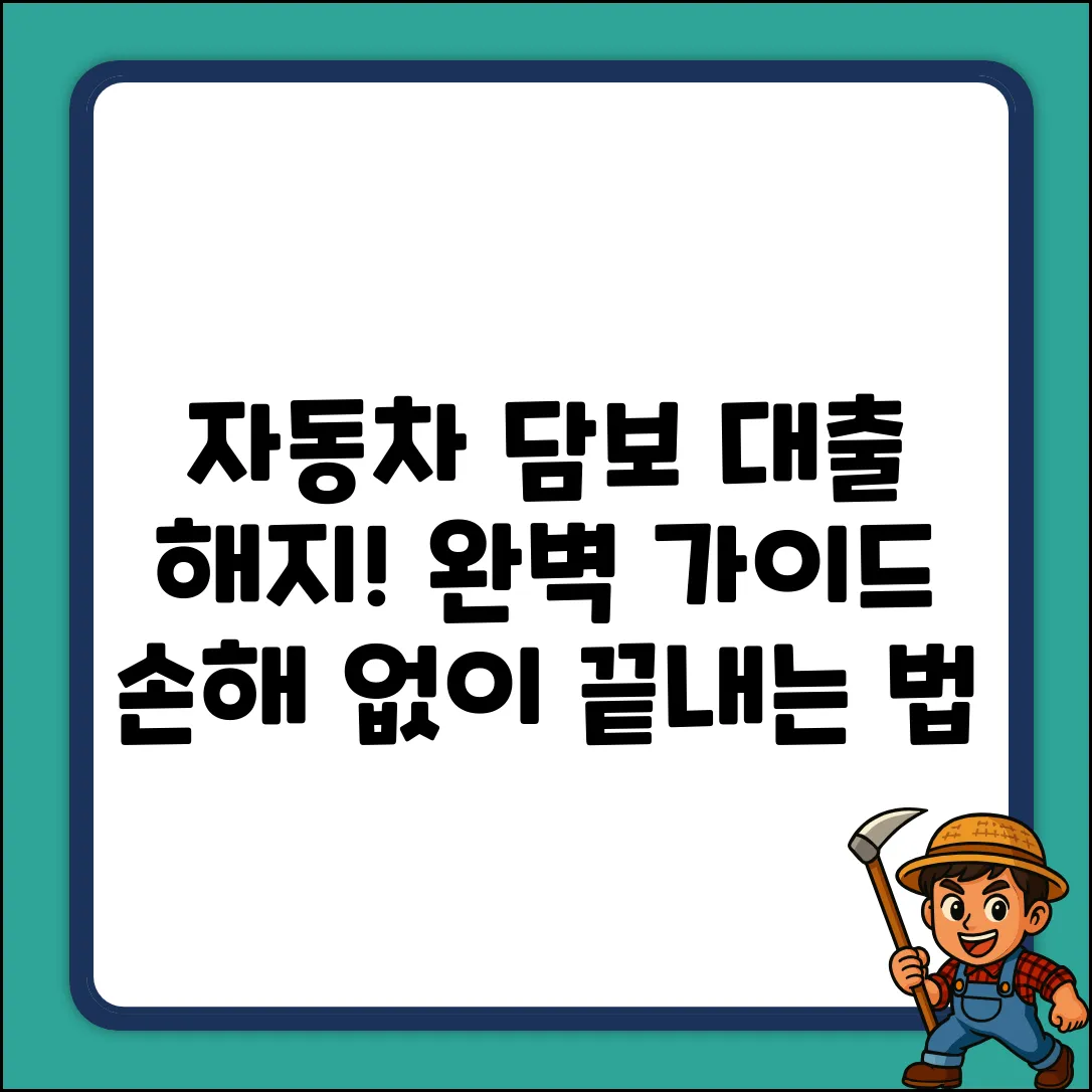 자동차 담보 대출 해지 완벽 가이드