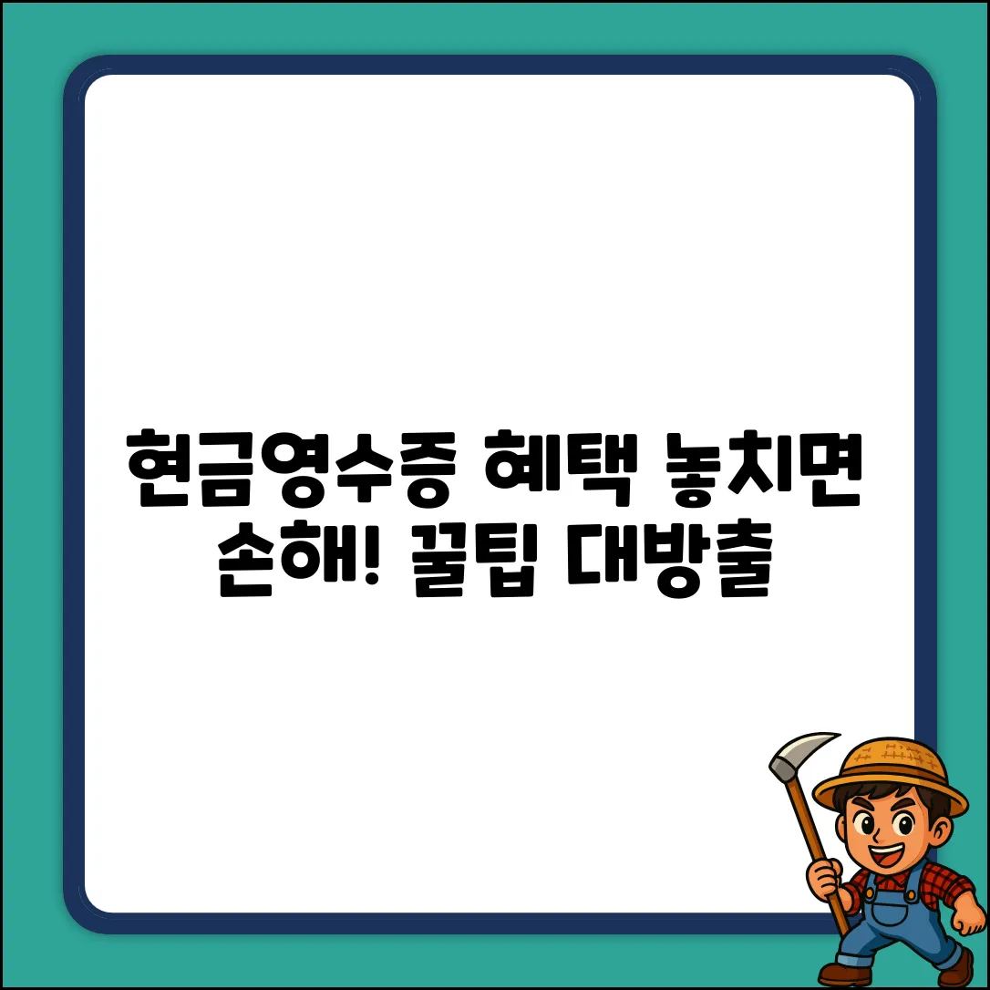 현금영수증, 받으면 뭐가 좋을까? 완벽 가이드