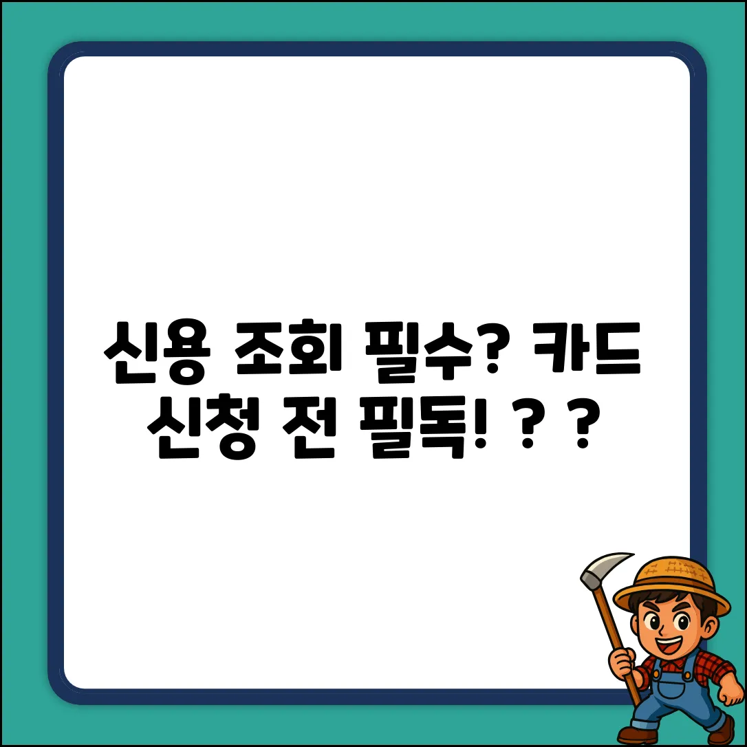 카드 신청 시 신용 조회, 꼭 해야 할까요?