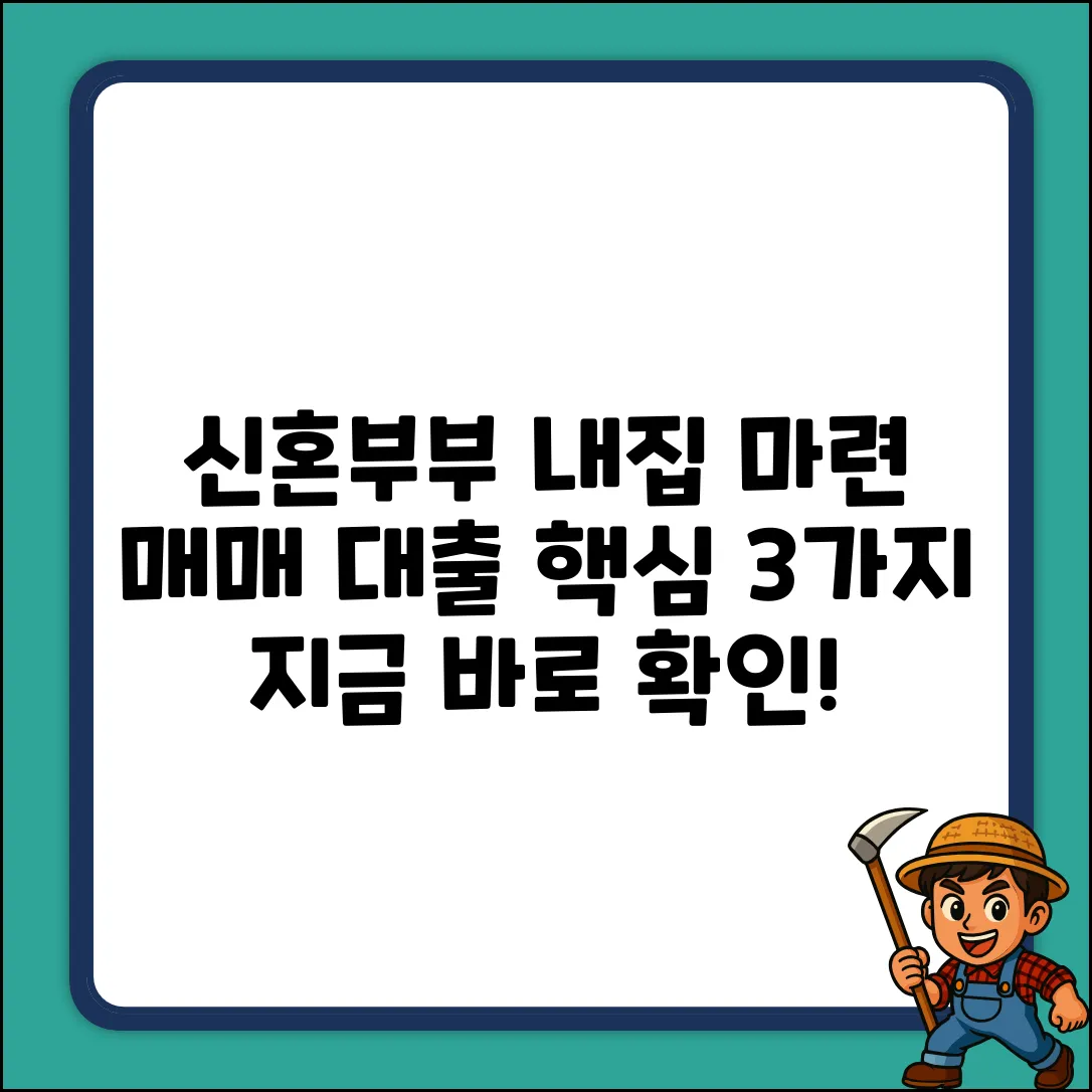 신혼부부 매매 대출 조건, 3가지 핵심!