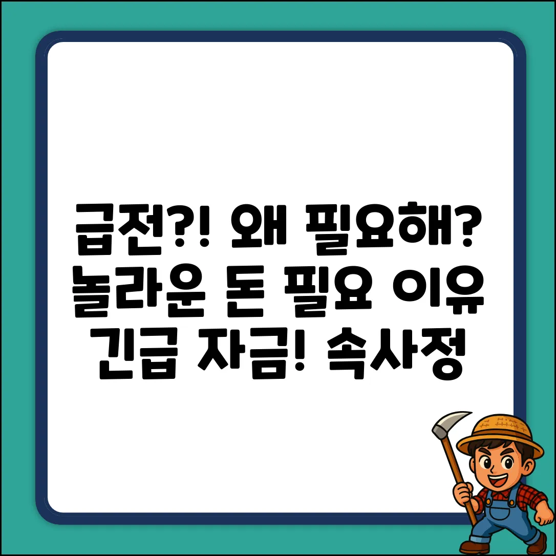 급전 필요 이유? 돈을 빌리는 놀라운 사유들