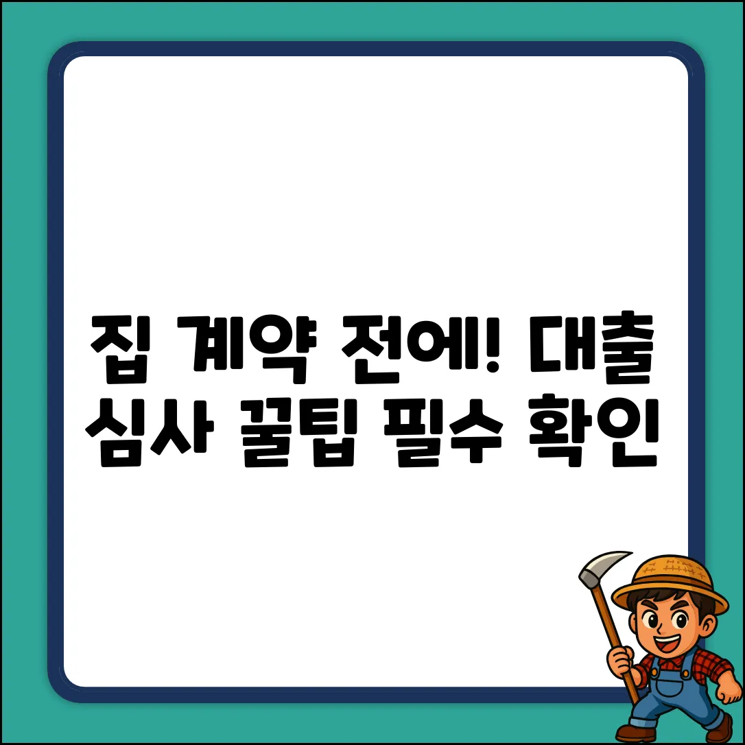 집 계약 전, 대출 심사 받는 꿀팁!