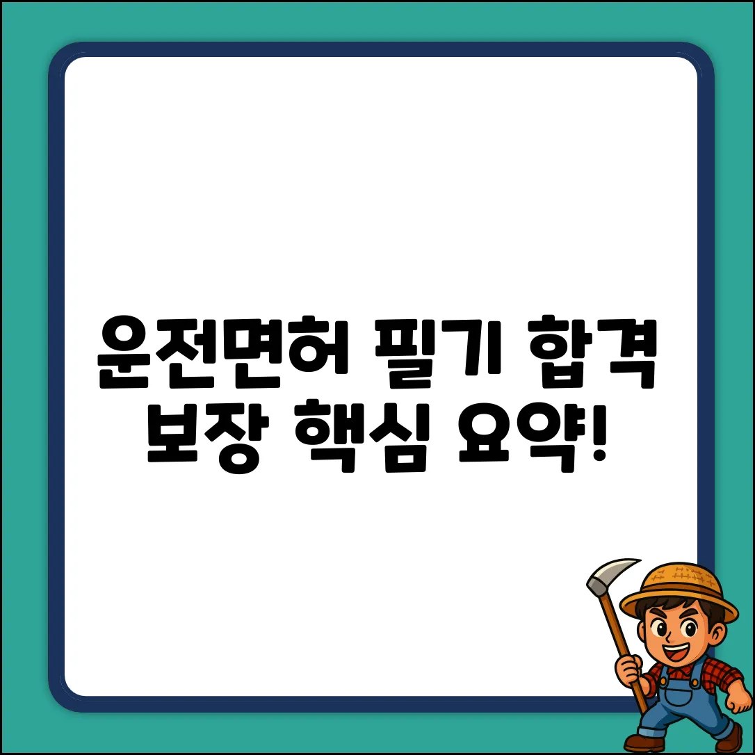 운전면허 필기시험 합격, 이것만 보면 끝!