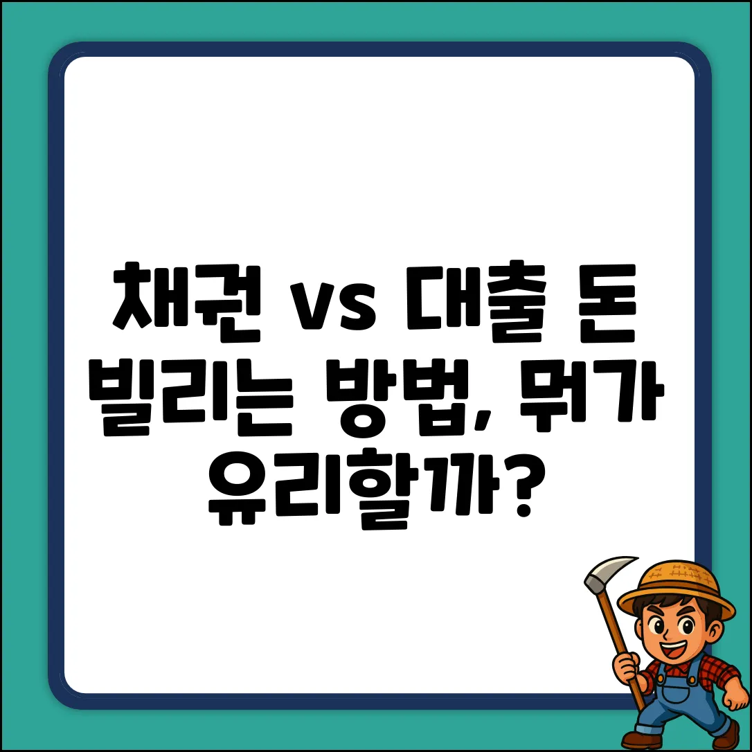 채권 vs 대출, 뭐가 다를까요?