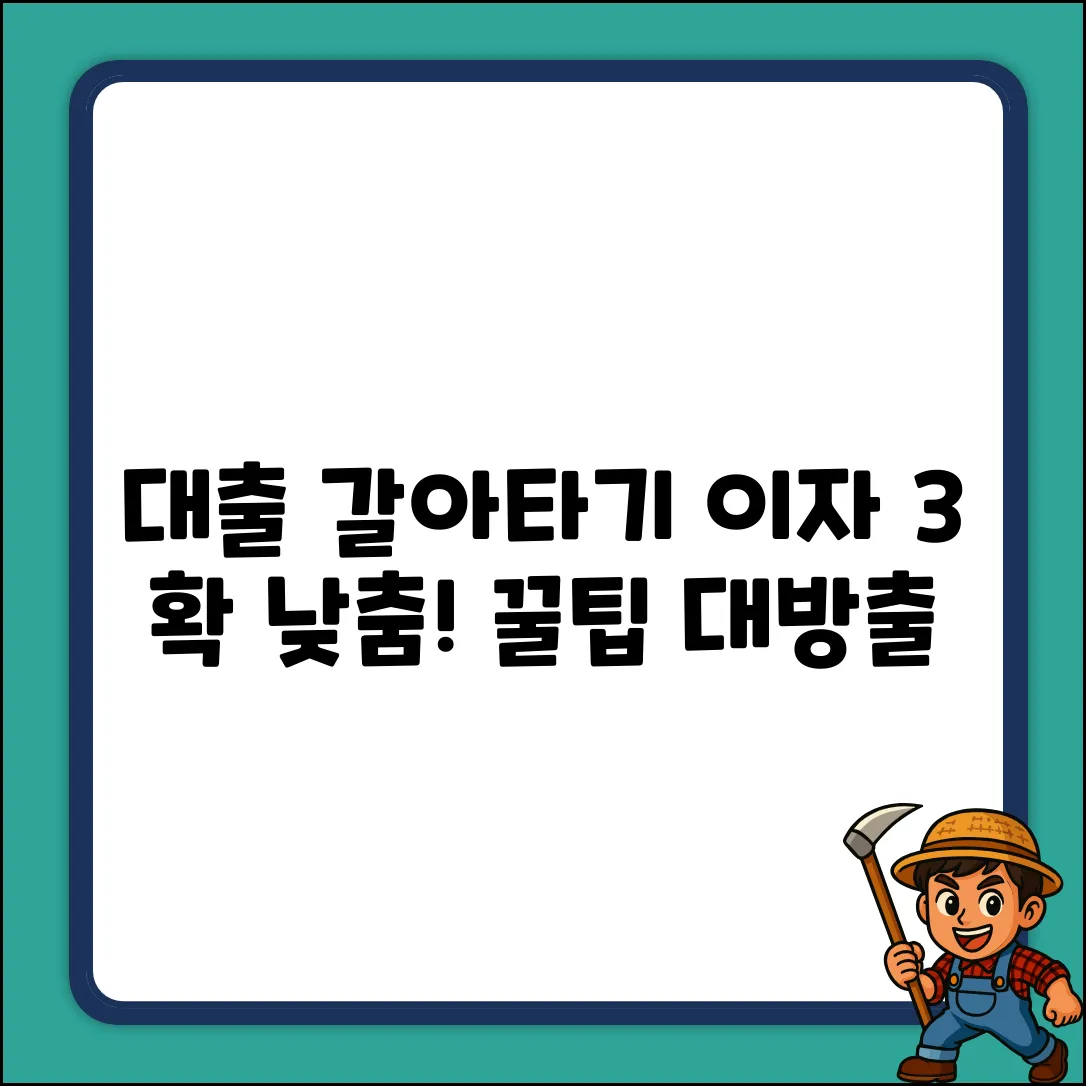 대출갈아타기, 이자 3% 낮추는 법