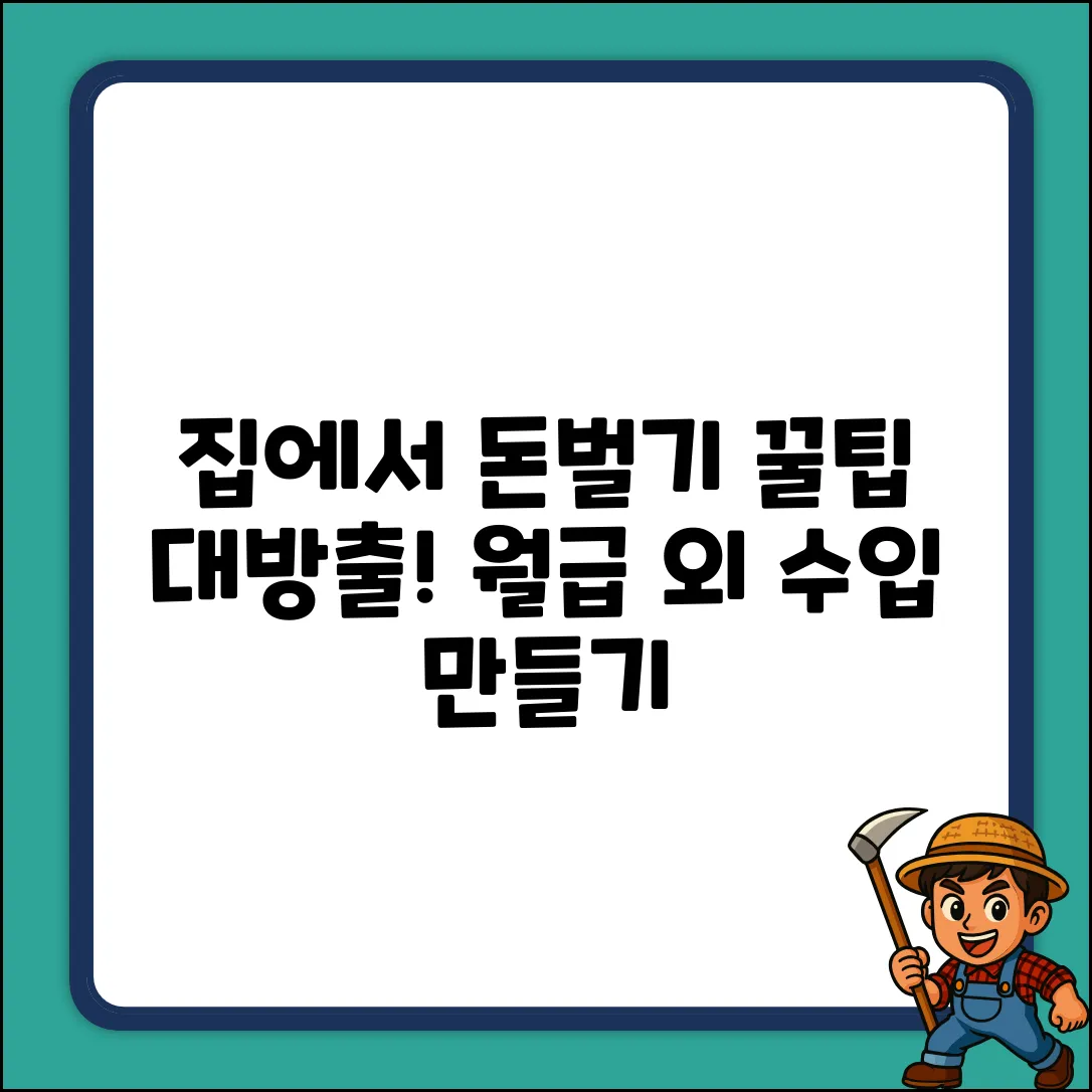 집에서 돈벌기 완벽 가이드: 꿀팁 대방출!