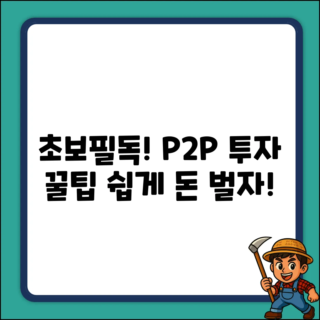초보도 쉽게! P2P투자사이트 시작꿀팁