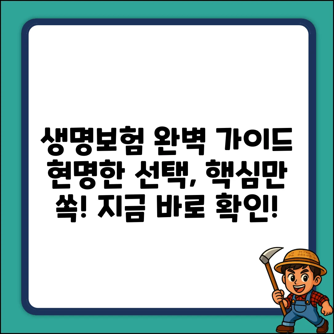 생명보험회사 선택 완벽 가이드: 현명한 선택!
