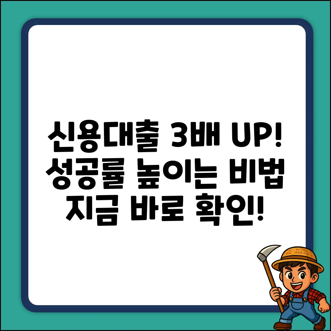 신용담보대출 성공률 3배 높이는 방법