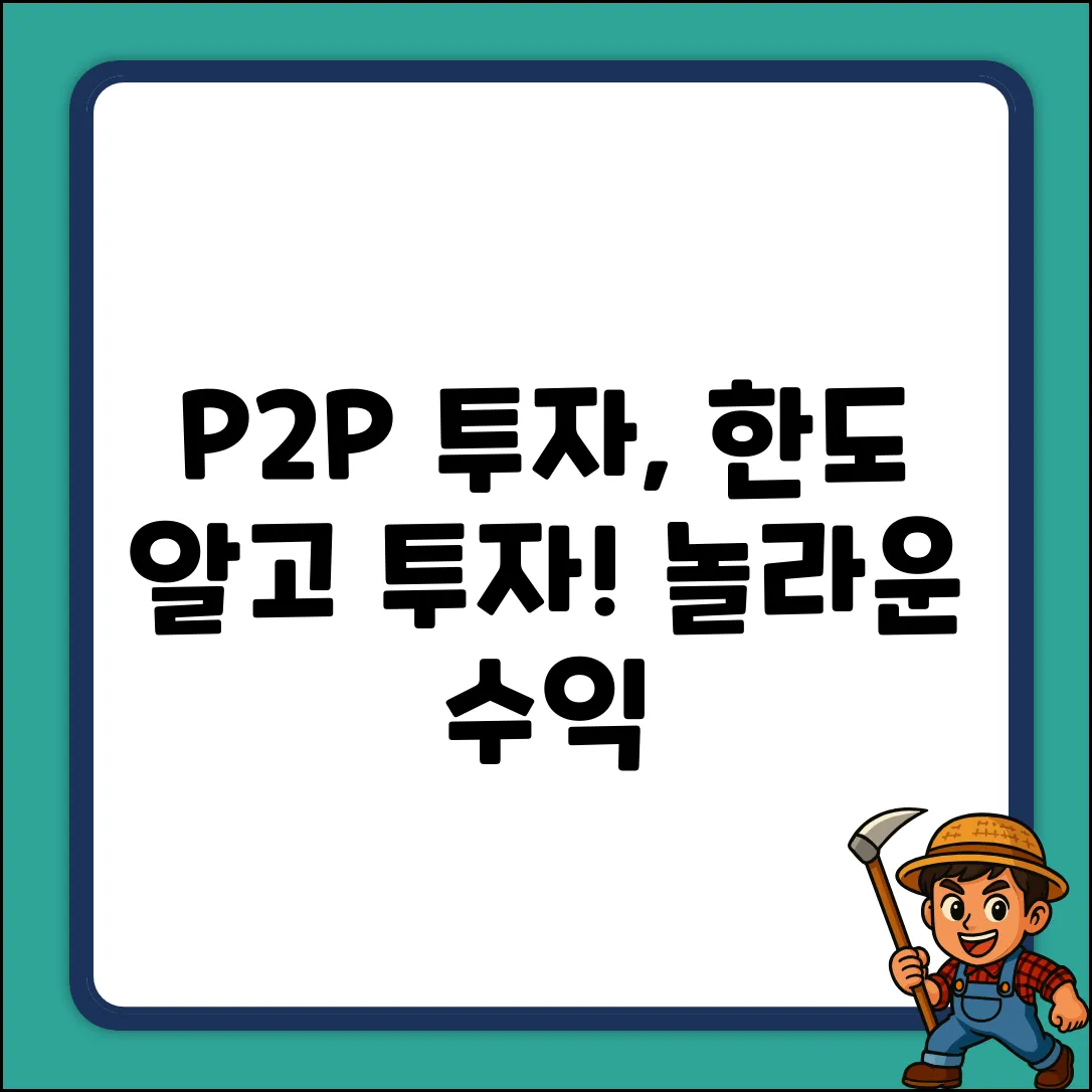 P2P 투자 한도, 알고 투자하면 놀라운 수익!
