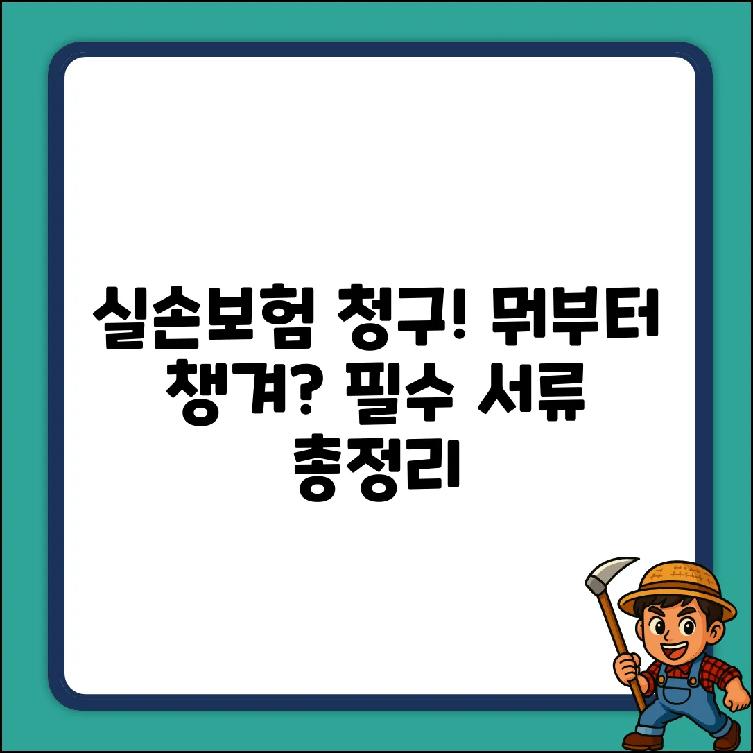 실손보험 서류, 뭐부터 챙겨야 할까요?
