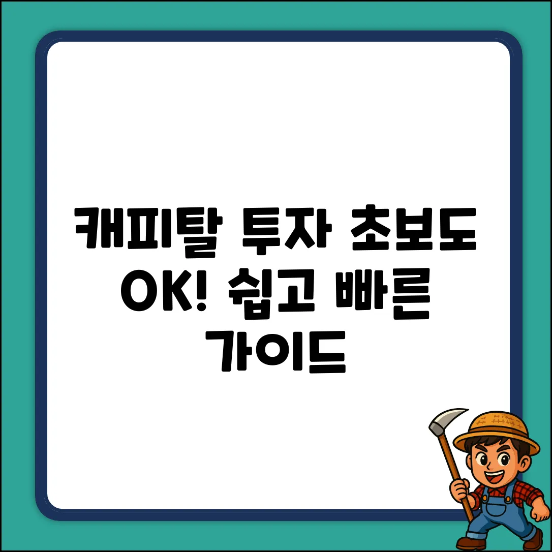 캐피탈 회사, 누구나 쉽게! 초보 투자 가이드