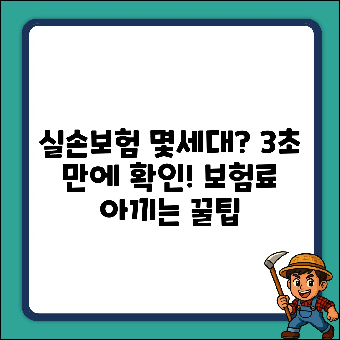 ✅ 내 실손보험 몇 세대? 3초 확인법!