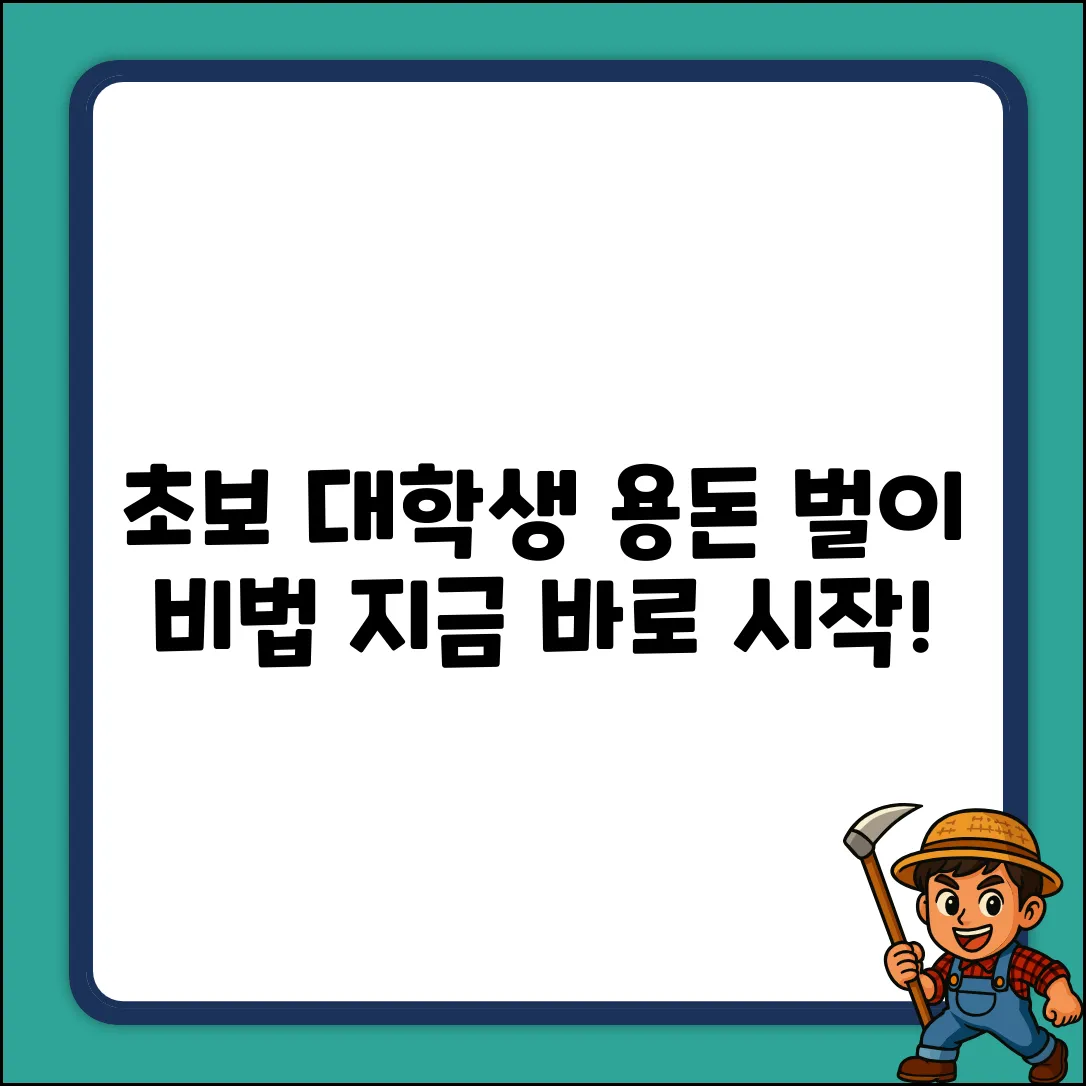 초보 대학생 부업, 용돈 벌어볼까?