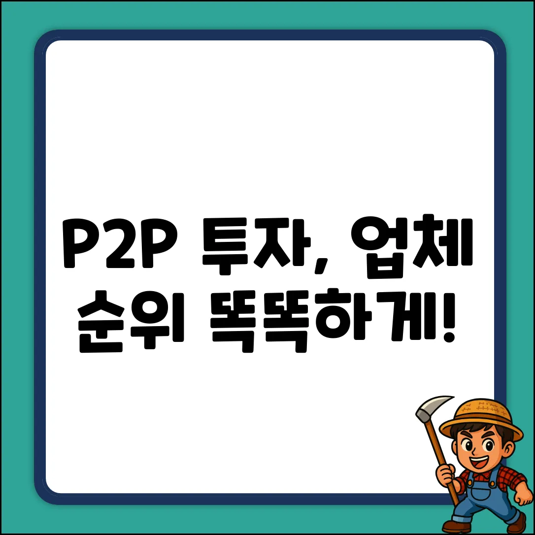 P2P업체 순위 완벽 가이드: 현명한 투자법